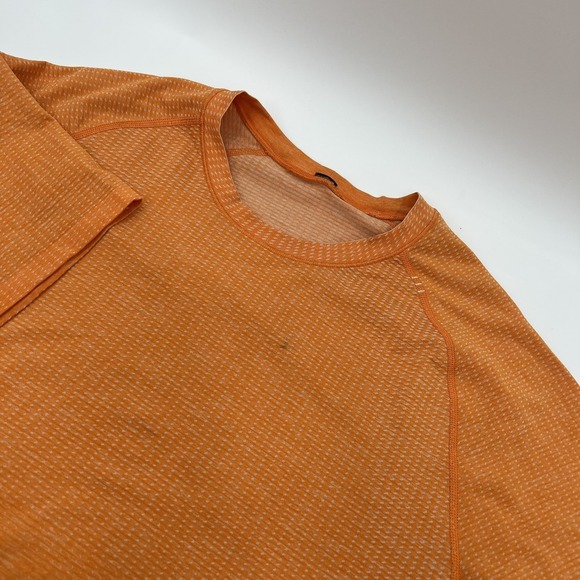 lululemon athletica Other - Lululemon Metal Vent Tech Shirt Mens M Orange Yoga Gym Running Crossfit Lifting